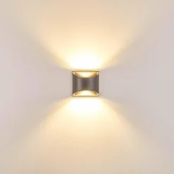 Applique murale d'extérieur Vikom LED Anthracite, 2 lumières