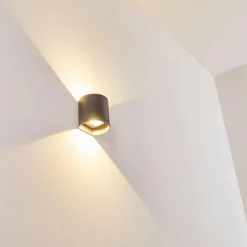 Applique murale d'extérieur Vikom LED Anthracite, 2 lumières