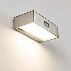 Applique murale d'extérieur LED Nickel mat, 1 lumière