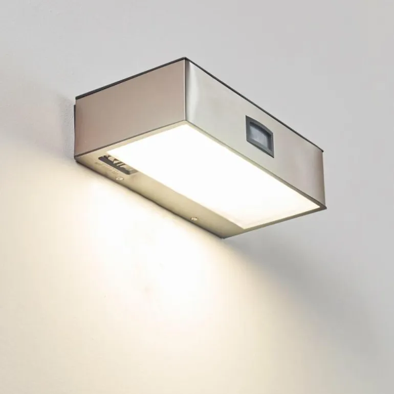 Applique murale d'extérieur LED Nickel mat, 1 lumière