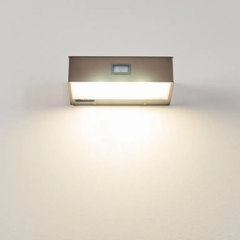 Applique murale d'extérieur LED Nickel mat, 1 lumière