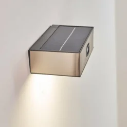 Applique murale d'extérieur LED Nickel mat, 1 lumière