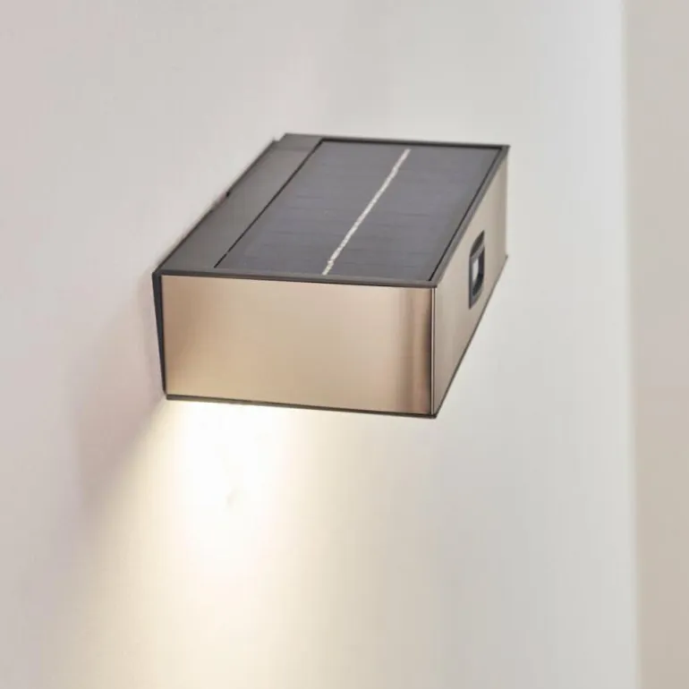 Applique murale d'extérieur LED Nickel mat, 1 lumière