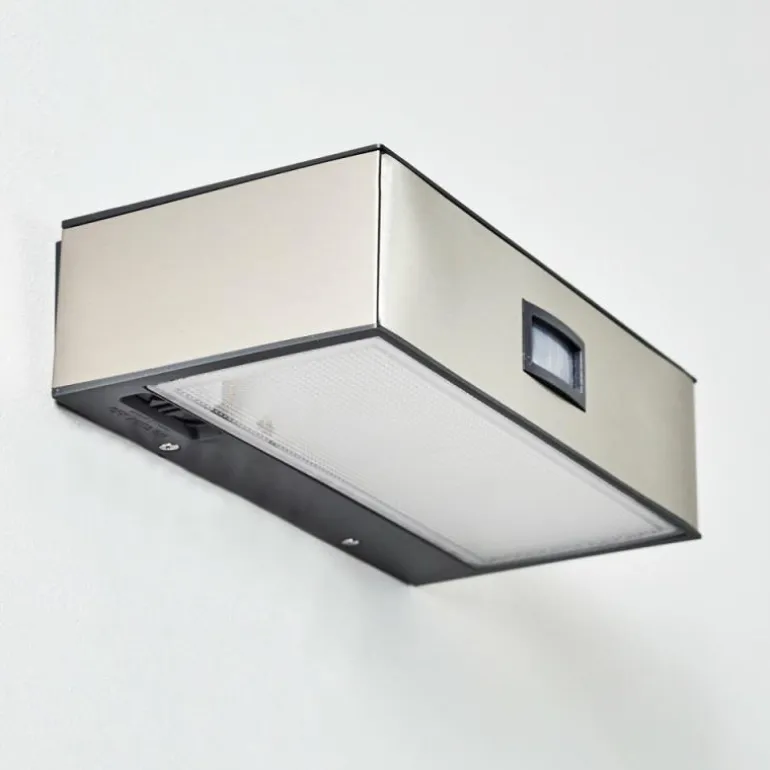 Applique murale d'extérieur LED Nickel mat, 1 lumière