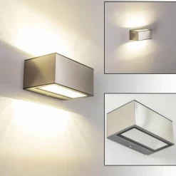 Applique murale d'extérieur Spider LED Acier inoxydable, 1 lumière