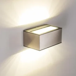 Applique murale d'extérieur Spider LED Acier inoxydable, 1 lumière