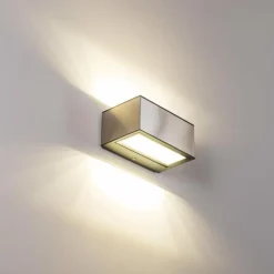 Applique murale d'extérieur Spider LED Acier inoxydable, 1 lumière