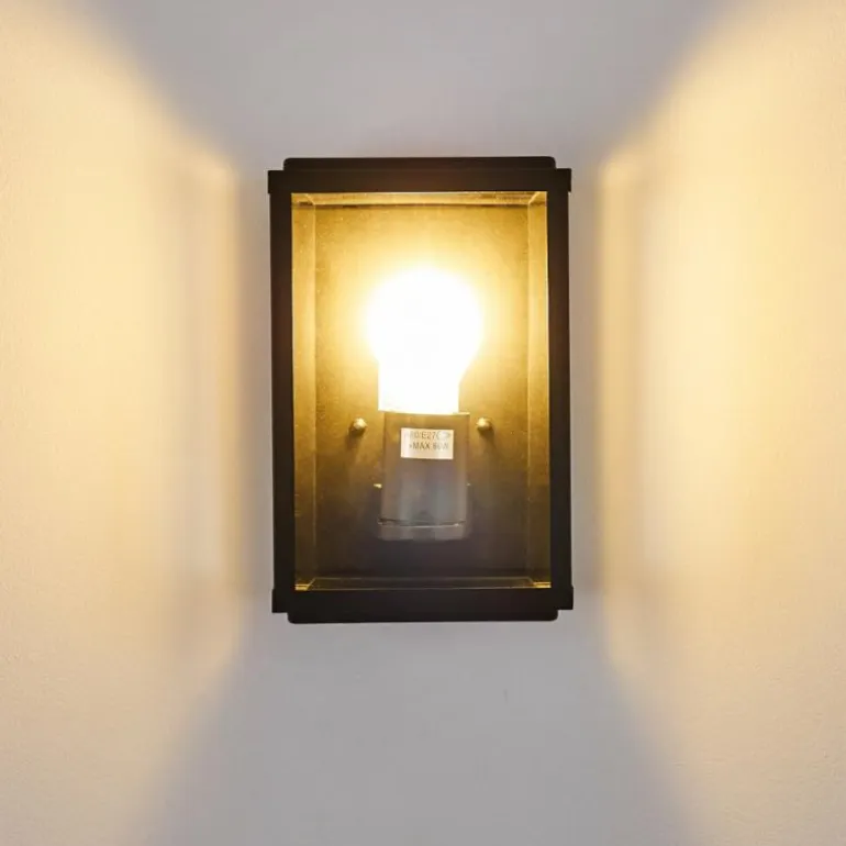 Applique murale d'extérieur Tieva Noir, 1 lumière
