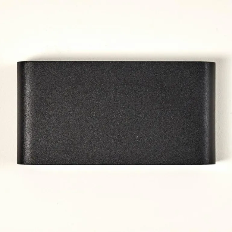Applique murale d'extérieur Marsh LED Noir, 2 lumières
