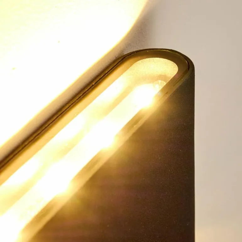 Applique murale d'extérieur Marsh LED Noir, 2 lumières