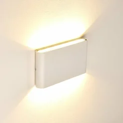 Applique murale d'extérieur Marsh LED Blanc, 2 lumières