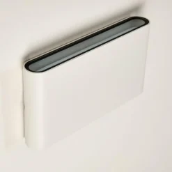 Applique murale d'extérieur Marsh LED Blanc, 2 lumières