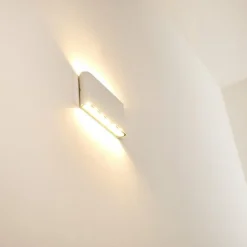 Applique murale d'extérieur Marsh LED Blanc, 2 lumières