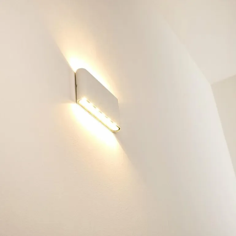 Applique murale d'extérieur Marsh LED Blanc, 2 lumières