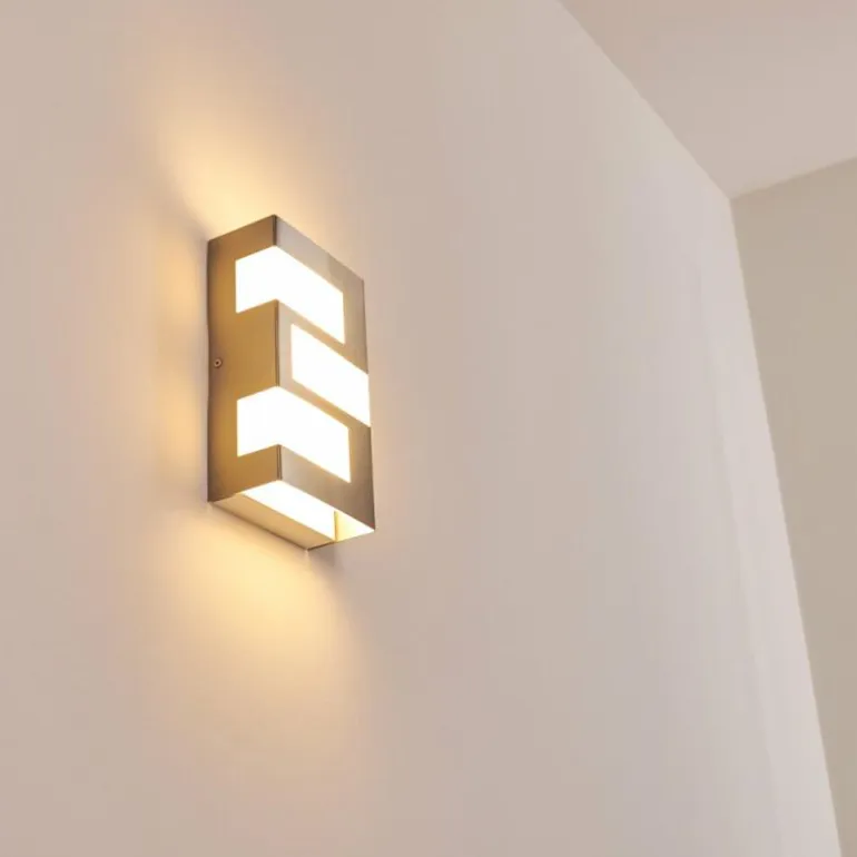 Applique murale d'extérieur Lannion LED Acier inoxydable, 3 lumières