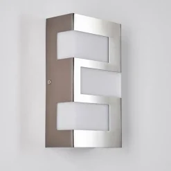 Applique murale d'extérieur Lannion LED Acier inoxydable, 3 lumières