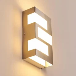 Applique murale d'extérieur Lannion LED Acier inoxydable, 3 lumières