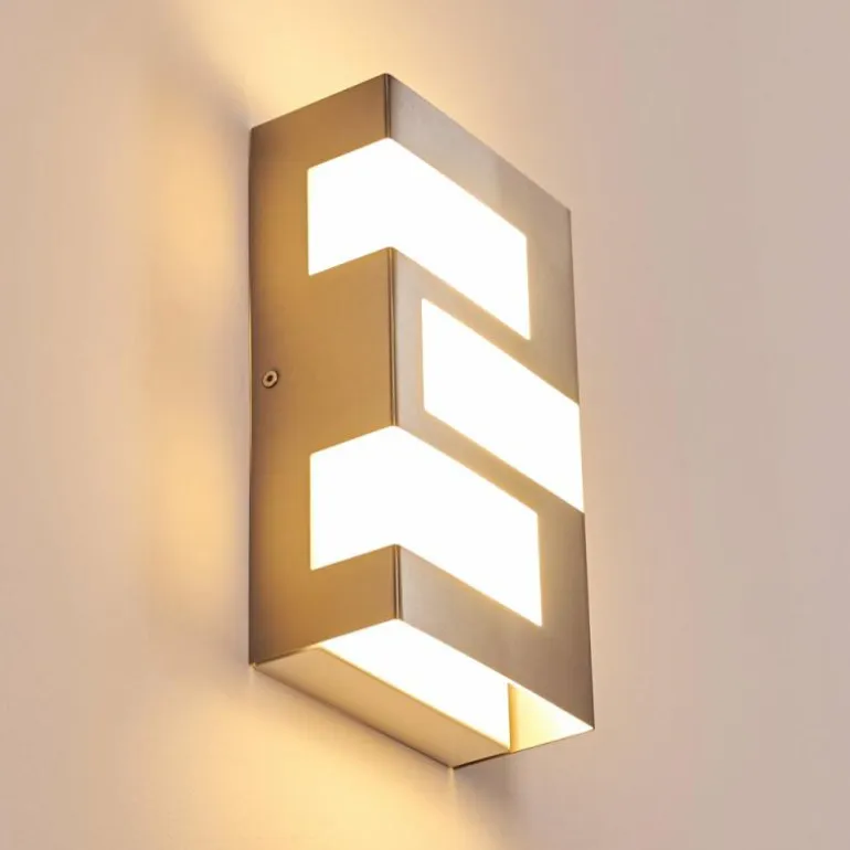 Applique murale d'extérieur Lannion LED Acier inoxydable, 3 lumières