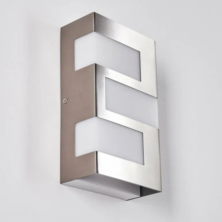 Applique murale d'extérieur Lannion LED Acier inoxydable, 3 lumières