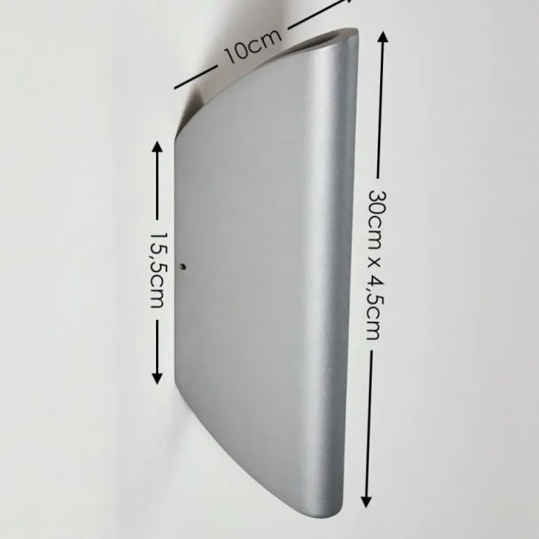 Applique murale d'extérieur Gatunga LED Argenté, 2 lumières