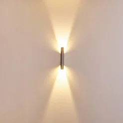 Applique murale d'extérieur Gatunga LED Argenté, 2 lumières