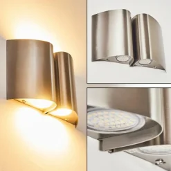 Applique murale d'extérieur Cornus LED Acier inoxydable, 4 lumières
