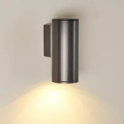 Applique murale d'extérieur Brachy LED Noir, 2 lumières