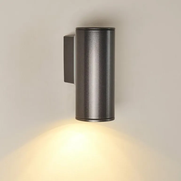 Applique murale d'extérieur Brachy LED Noir, 2 lumières