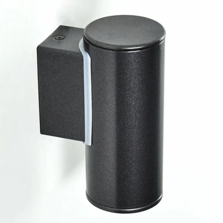 Applique murale d'extérieur Brachy LED Noir, 2 lumières