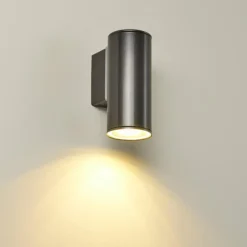 Applique murale d'extérieur Brachy LED Noir, 2 lumières