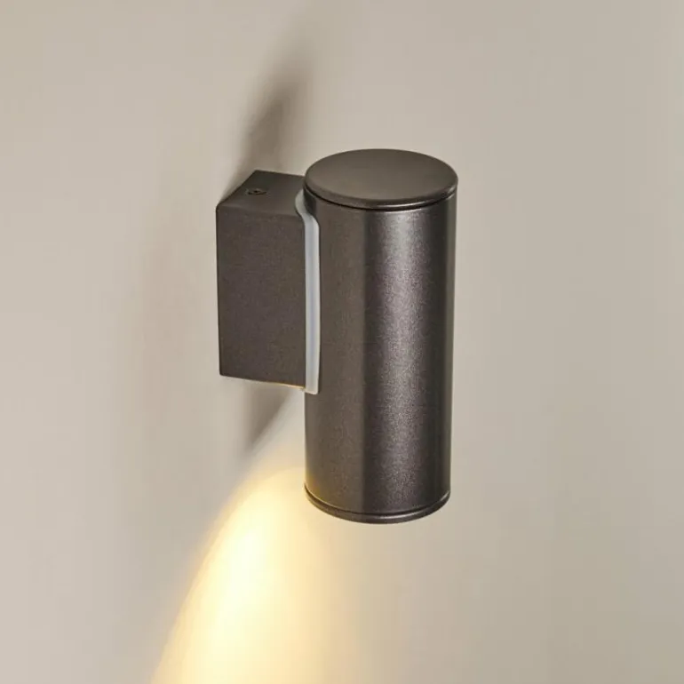 Applique murale d'extérieur Brachy LED Noir, 2 lumières