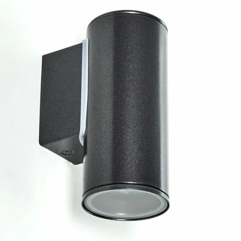 Applique murale d'extérieur Brachy LED Noir, 2 lumières