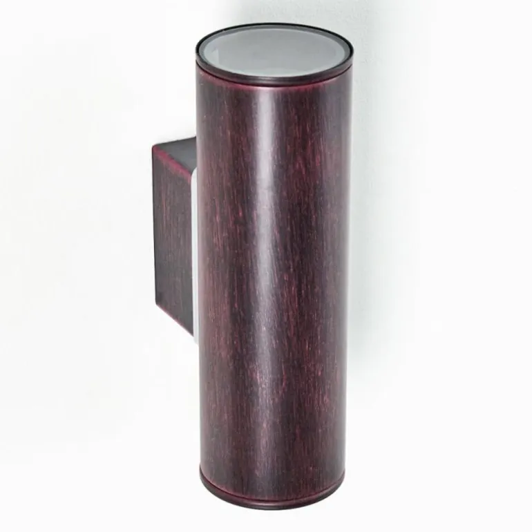Applique murale d'extérieur Brachy LED Rouge, Noir, 2 lumières