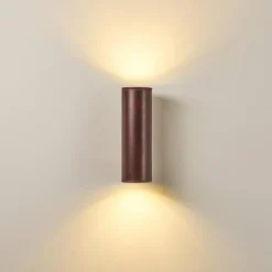 Applique murale d'extérieur Brachy LED Rouge, Noir, 2 lumières