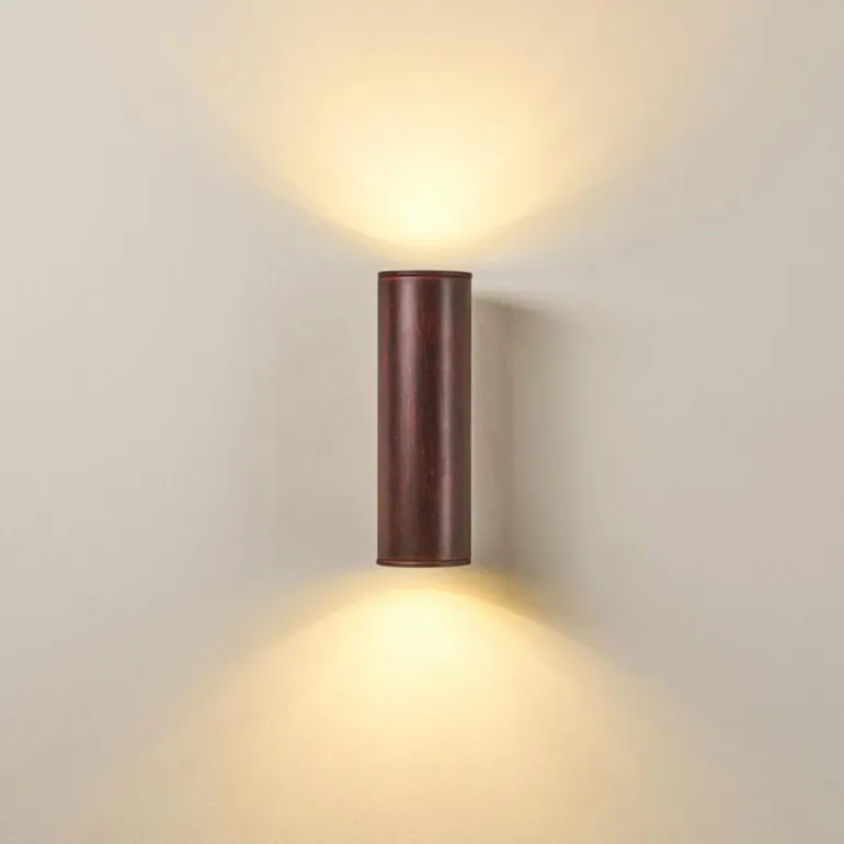 Applique murale d'extérieur Brachy LED Rouge, Noir, 2 lumières