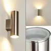 Applique murale d'extérieur Brachy LED Acier inoxydable, 2 lumières