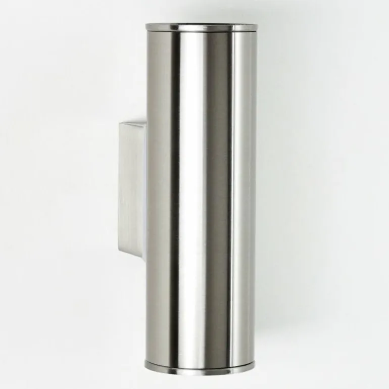 Applique murale d'extérieur Brachy LED Acier inoxydable, 2 lumières