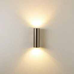 Applique murale d'extérieur Brachy LED Acier inoxydable, 2 lumières