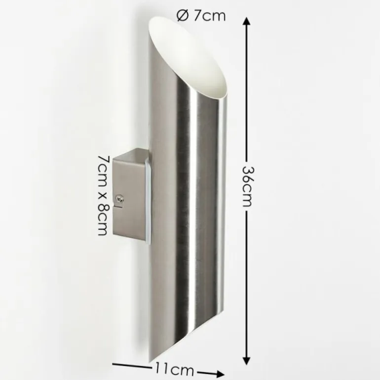 Applique murale d'extérieur Saulcy LED Acier inoxydable, 2 lumières