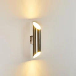 Applique murale d'extérieur Saulcy LED Acier inoxydable, 2 lumières
