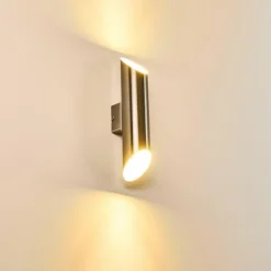 Applique murale d'extérieur Saulcy LED Acier inoxydable, 2 lumières