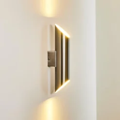 Applique murale d'extérieur Saulcy LED Acier inoxydable, 2 lumières