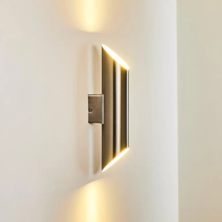 Applique murale d'extérieur Saulcy LED Acier inoxydable, 2 lumières