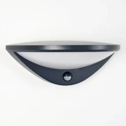 Applique murale d'extérieur Carano LED Noir, 1 lumière, Détecteur de mouvement
