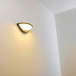 Applique murale d'extérieur Carano LED Noir, 1 lumière, Détecteur de mouvement