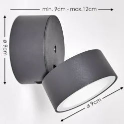 Applique murale d'extérieur Ripen LED Anthracite, 1 lumière