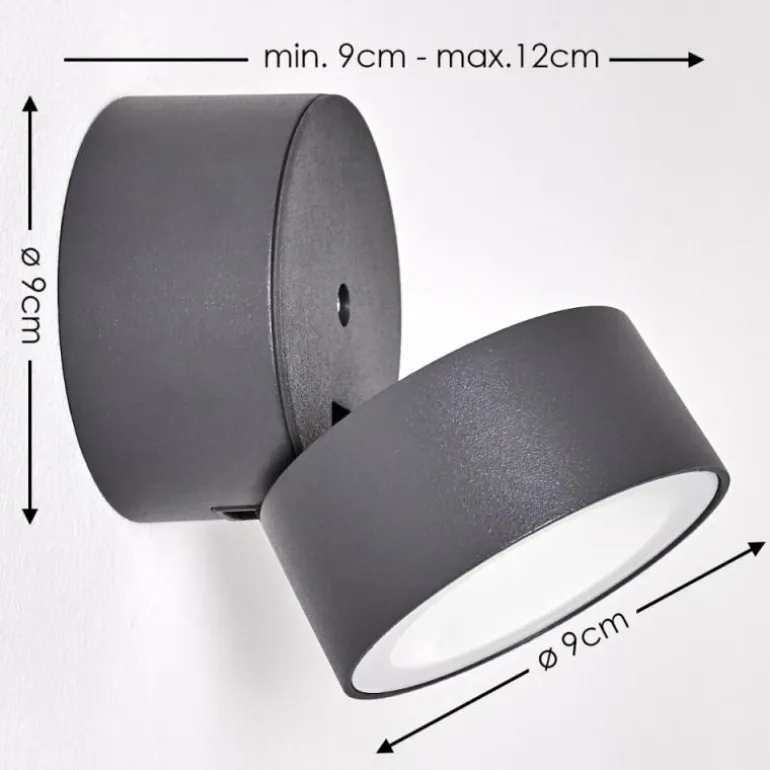 Applique murale d'extérieur Ripen LED Anthracite, 1 lumière