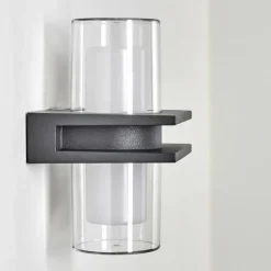 Applique murale d'extérieur Kekenis LED Anthracite, 1 lumière