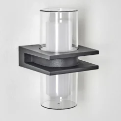 Applique murale d'extérieur Kekenis LED Anthracite, 1 lumière