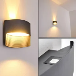 Applique murale d'extérieur Romo LED Anthracite, 1 lumière